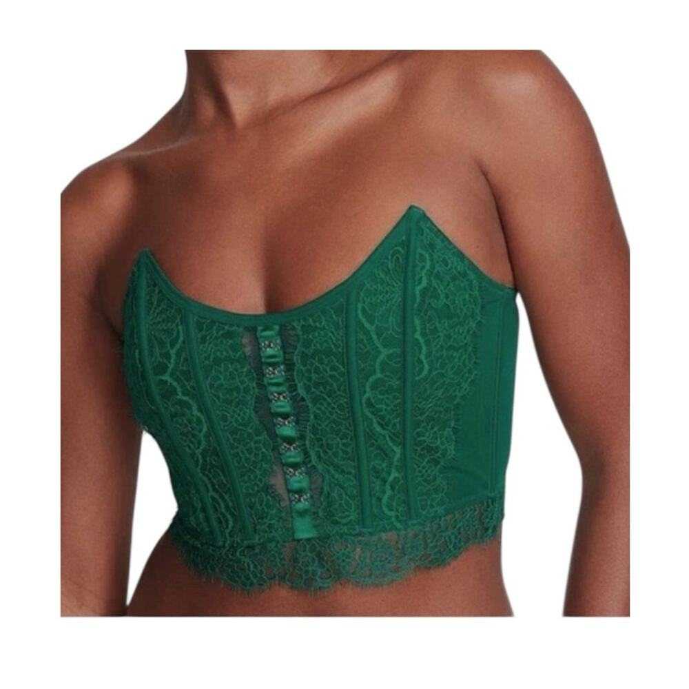 Victoria's Secret Dream Angels medium lace strapless corset top BC 3188